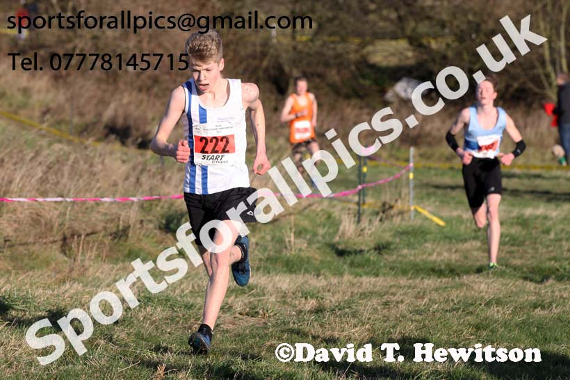 Boys under-15s North Eastern Cross Country, 2018 Northern Cross Country Champs., Wrekenton, Gateshead. Photo:  David T. Hewitson/Sports for All Pics